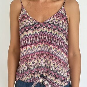 Victoria's Secret Pink and Purple Tie Front Camisole